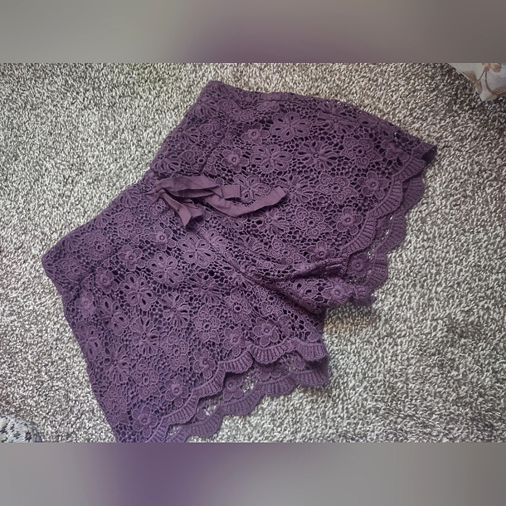 Purple & Green Shorts
